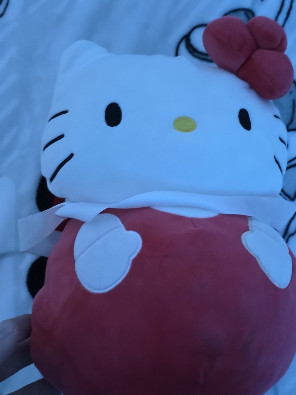 Hello Kitty Plush Doll in White and Red with Bow